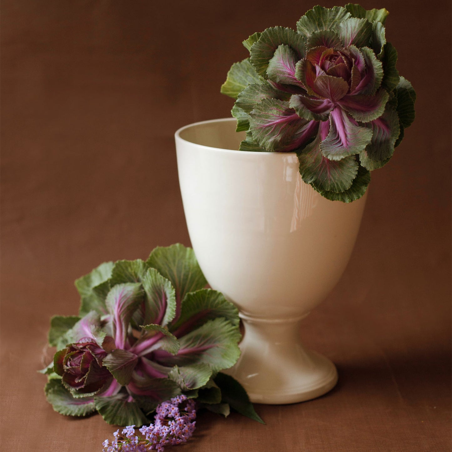 P&H Large Creamware Urn