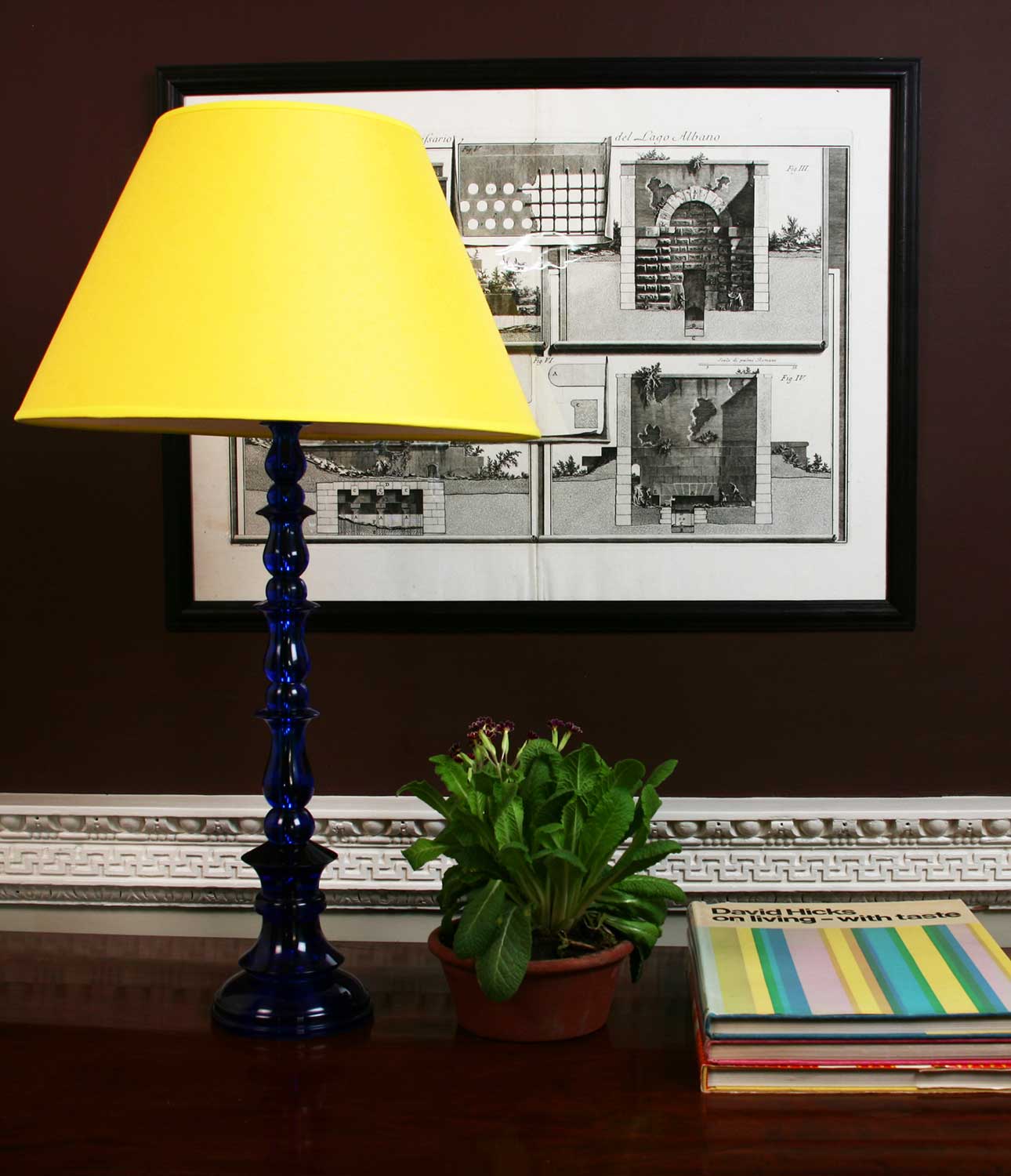 Spring Resin Lamp Blue