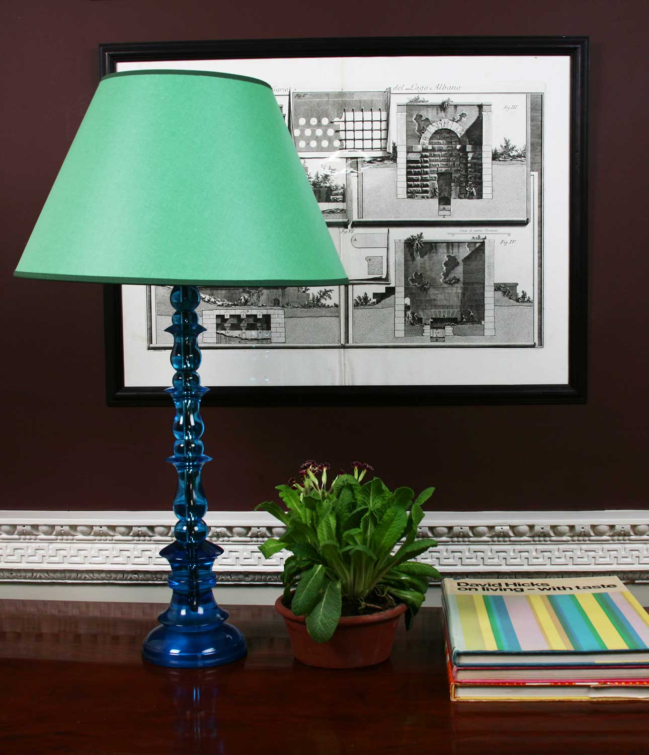 Spring Resin Lamp Turquoise