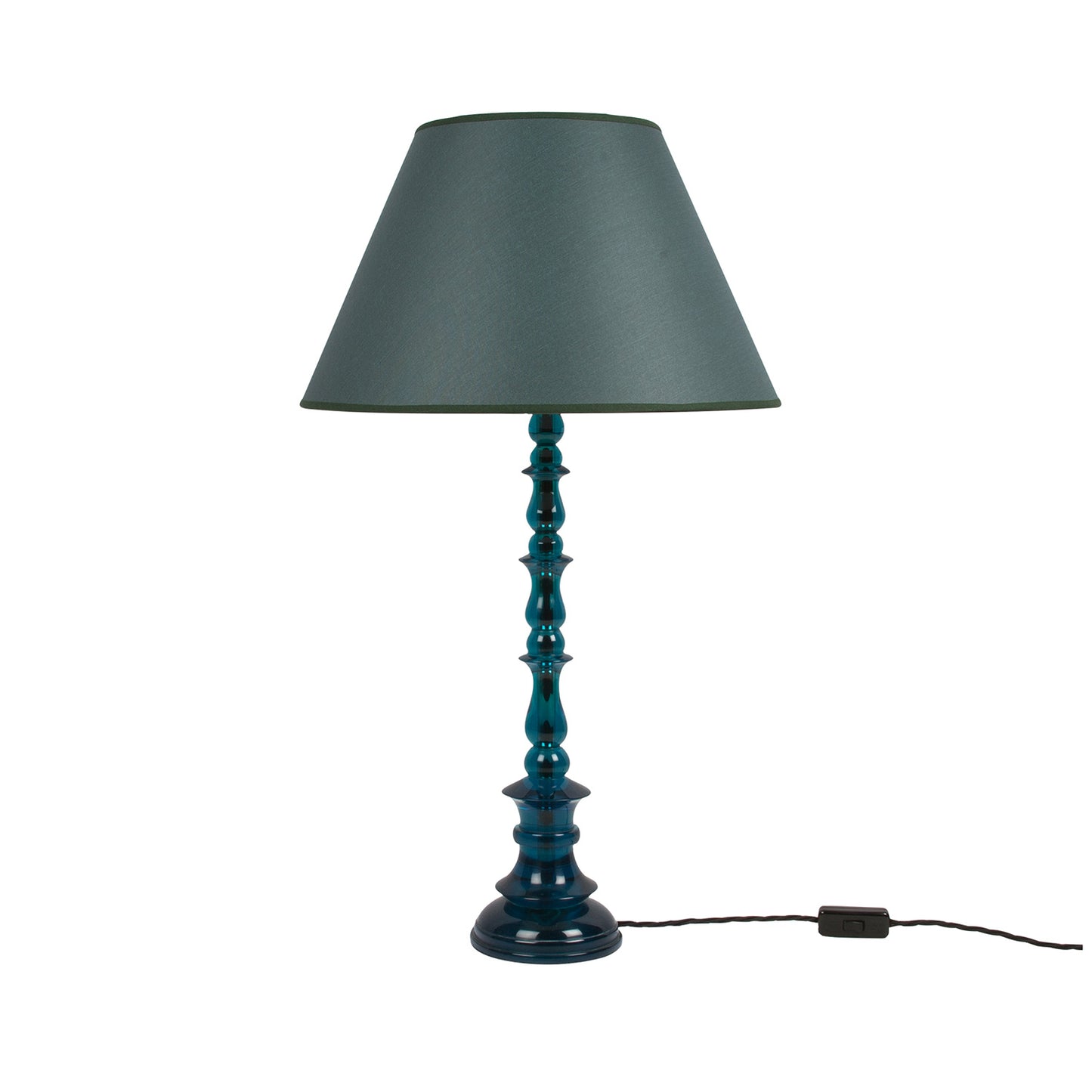 Spring Resin Lamp Blue Green
