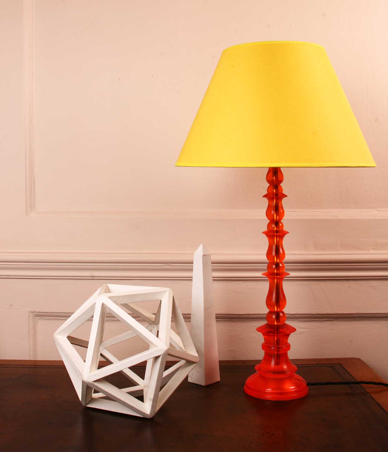 Spring Resin Lamp Amber