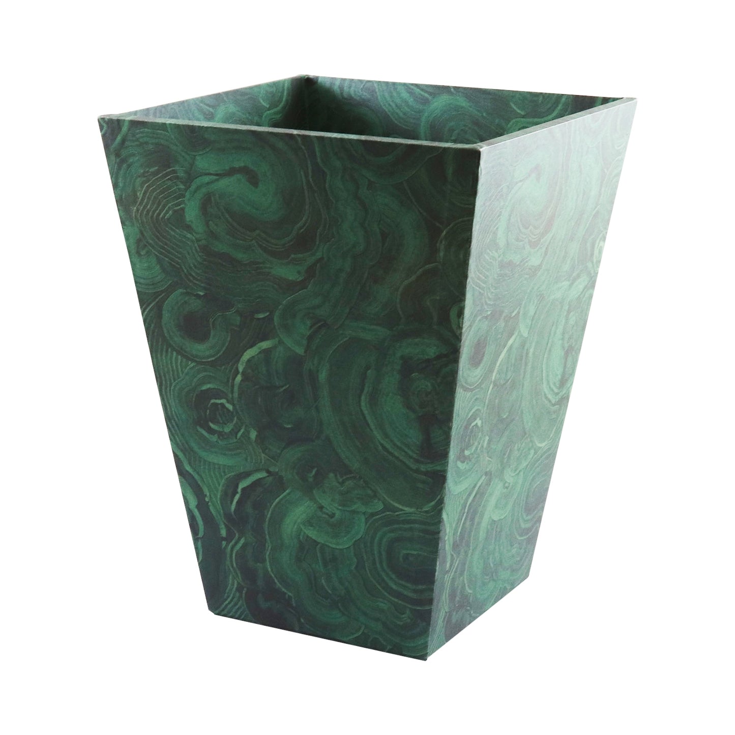 Waste Paper Bin - Malachite