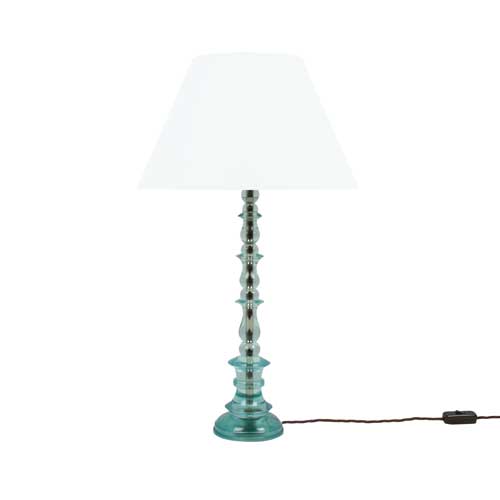 Spring Resin Lamp Aqua