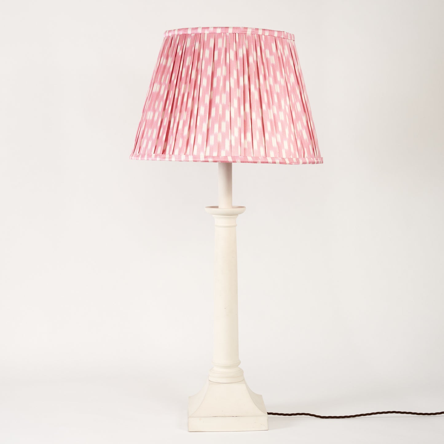 18" Pearl Drop Silk Ikat Lampshade