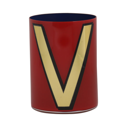 Alphabet Brush Pot - V
