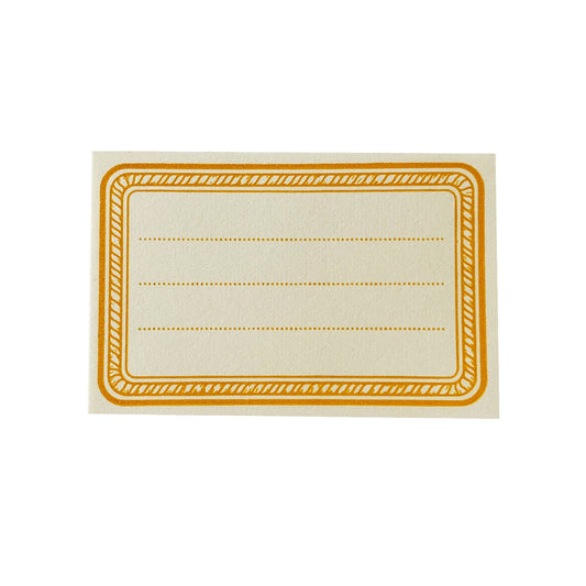 Yellow Rope Letterpress Bookplates - Set of 8